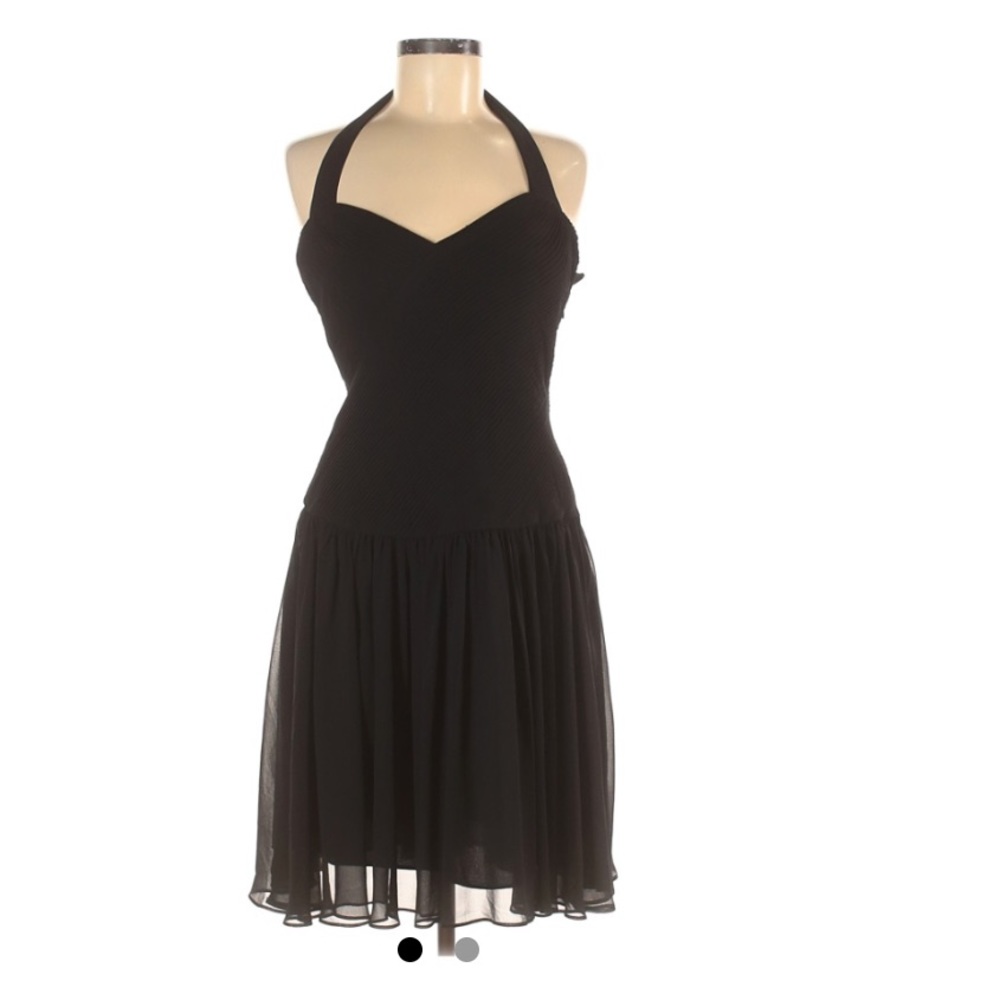 Reiss black halter sleeveless dress - Picture 1 of 11